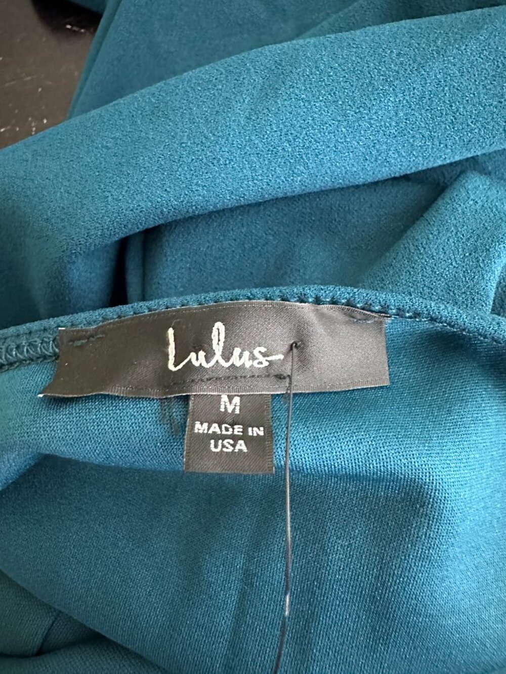 Lulus Forever Your Girl Teal Blue Bodycon Dress Medium #A2660 - Picture 7 of 11
